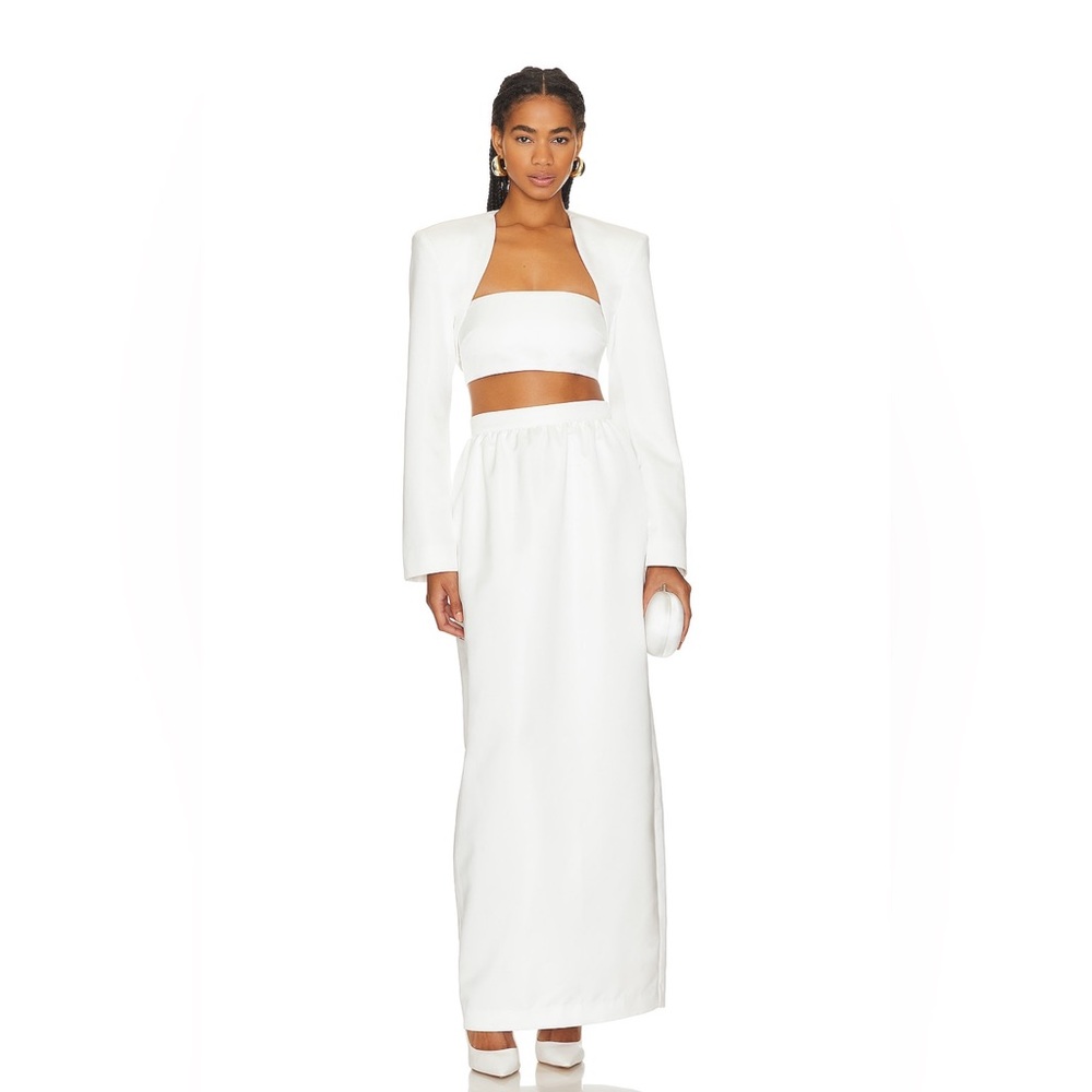 WeWoreWhat Bandeau Top & Tulip Long Skirt Set